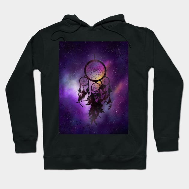 Dream Catcher Galaxy Hoodie by KateVegaVisuarts